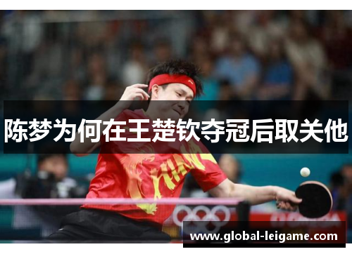 陈梦为何在王楚钦夺冠后取关他 陈梦为何在王楚钦夺冠后取关他